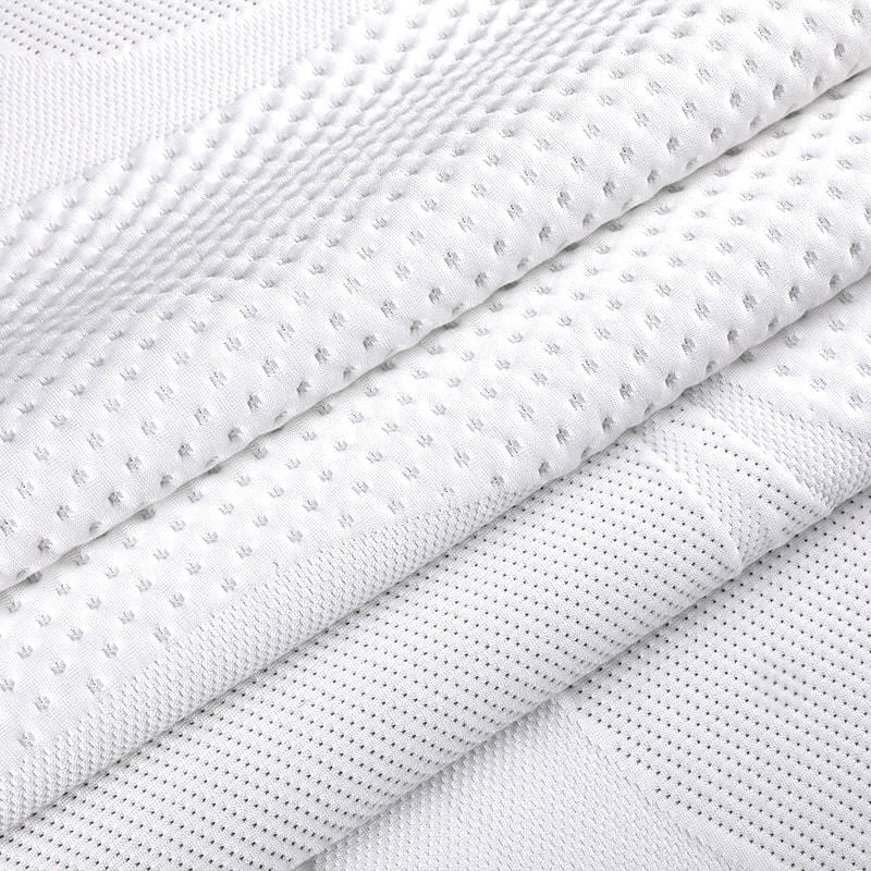 Белая мягкая и удобная трикотажная ткань для матраса
